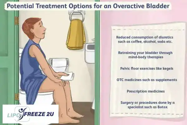 image of woman on toilet because of an overactive bladder Luton