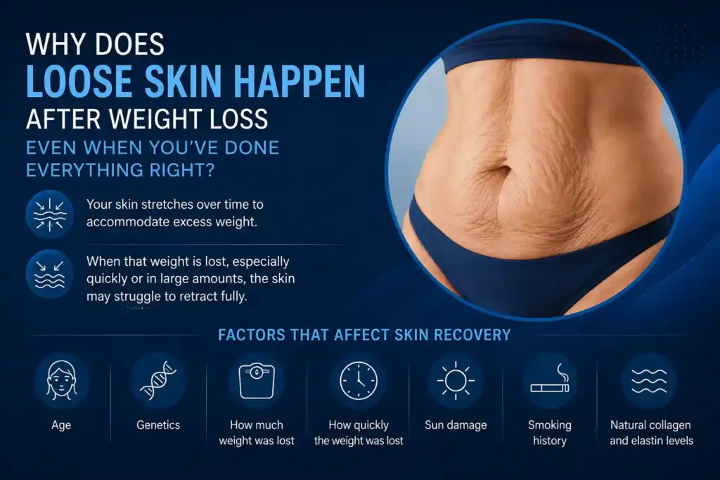 Why Does Loose Skin Happen After Weight Loss Even When You’ve Done Everything Right Luton?